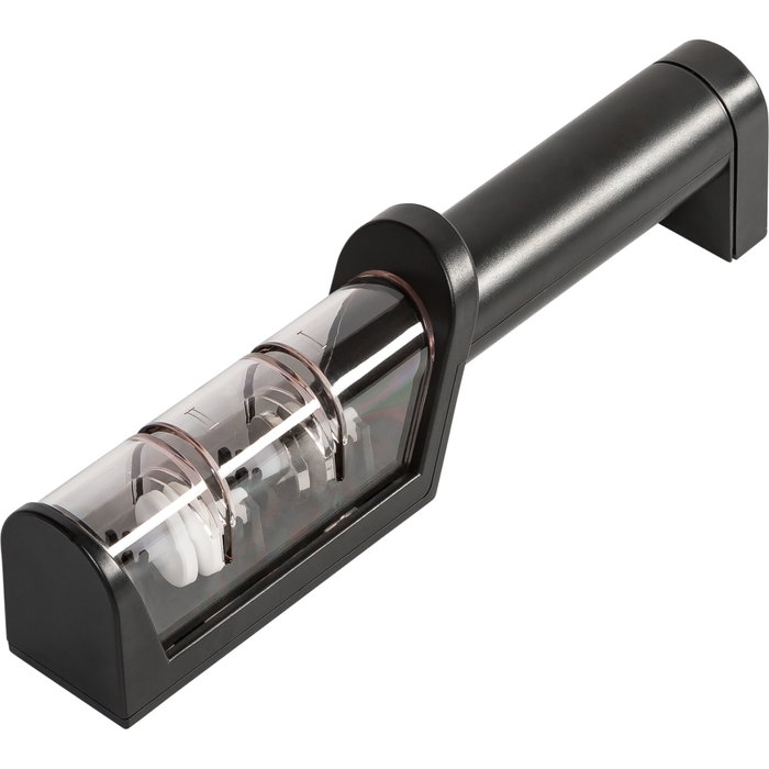 Miyabi Afilador de cuchillos con rodillos de cerámica, Negro