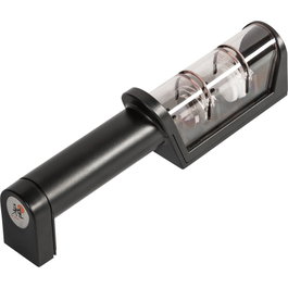 Miyabi Afilador de cuchillos con rodillos de cerámica, Negro