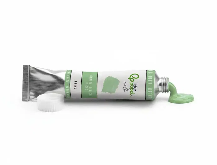 Liderpapel Témpera gouache en tubo de aluminio de 60 ml color Verde menta