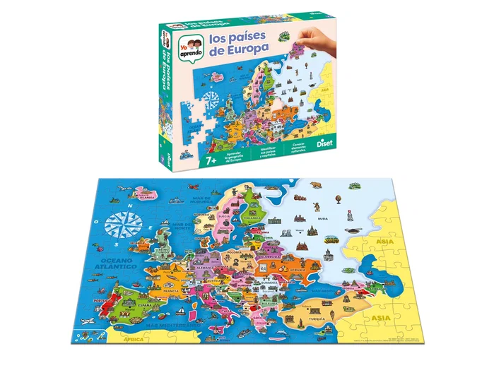 Diset Juego didáctico países de Europa
