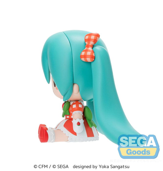 Character Vocal Series 01: Hatsune Miku Figura Fuwa Petit Chibi PVC Hatsune Miku x Love and Berry Dress Up and Dance! Lovely Strawberry 8 cm