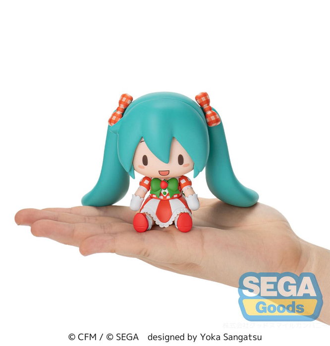 Character Vocal Series 01: Hatsune Miku Figura Fuwa Petit Chibi PVC Hatsune Miku x Love and Berry Dress Up and Dance! Lovely Strawberry 8 cm