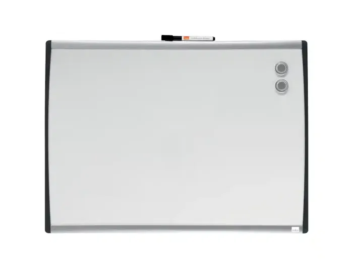 Nobo Pizarra Blanca Magnética 585x430 mm Marco Arqueado Superficie Lacada