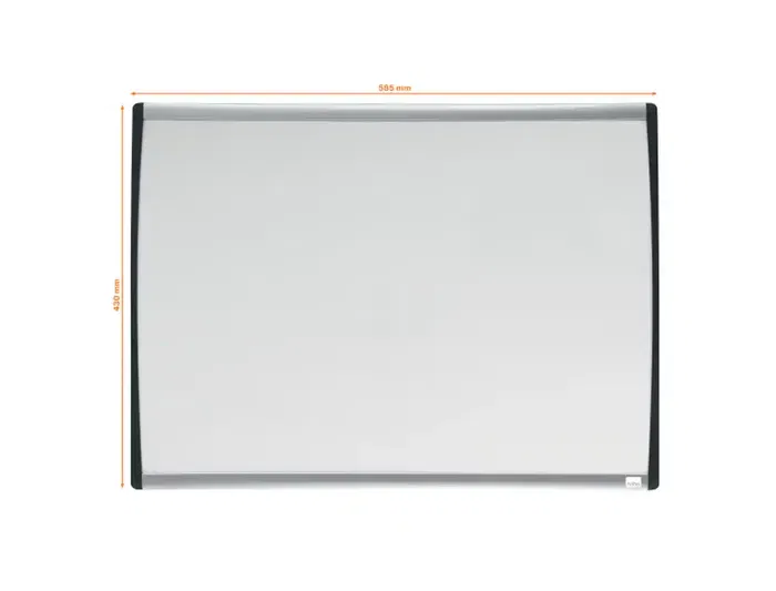 Nobo Pizarra Blanca Magnética 585x430 mm Marco Arqueado Superficie Lacada