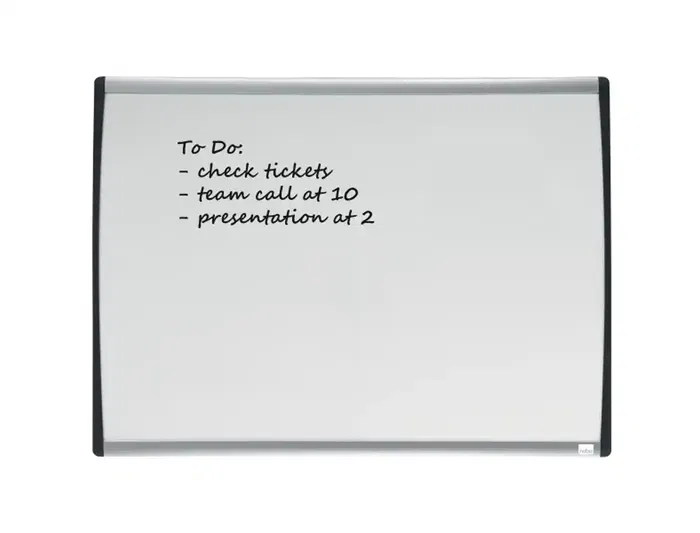 Nobo Pizarra Blanca Magnética 585x430 mm Marco Arqueado Superficie Lacada