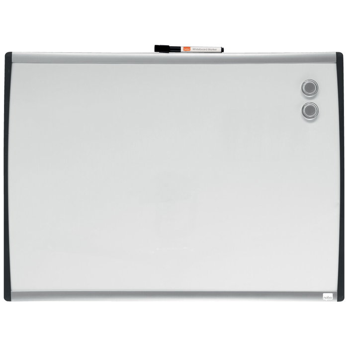 Nobo Pizarra blanca magnética con marco arqueado 585x430 mm Nobo Pizarra blanca magnética con marco arqueado 585x430 mm