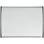 Nobo Pizarra blanca magnética con marco arqueado 585x430 mm