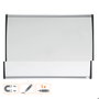 Nobo Pizarra blanca magnética con marco arqueado 585x430 mm