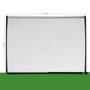 Nobo Pizarra blanca magnética con marco arqueado 585x430 mm