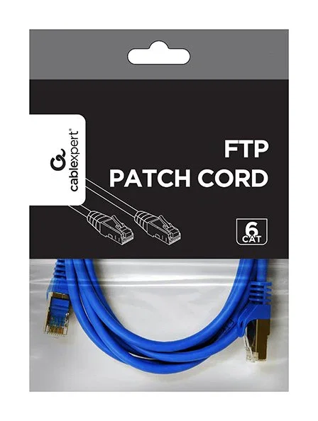 Gembird Patch Cord Cat6 U/UTP 2m Azul RJ-45