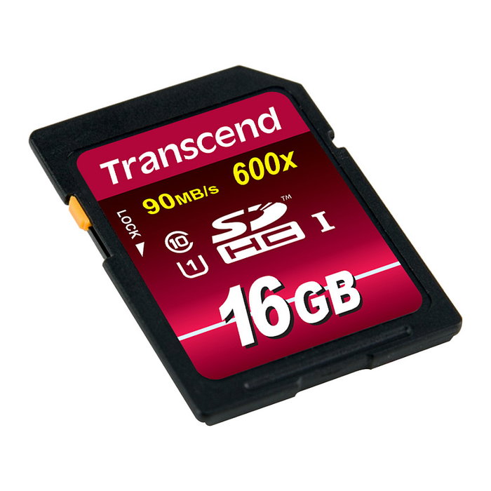 Transcend TS16GSDHC10U1 Tarjeta de Memoria SDHC 16 GB, Clase 10, UHS-I (U1), Velocidad Lectura 90 MB/s