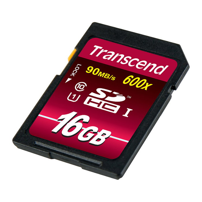 Transcend TS16GSDHC10U1 Tarjeta de Memoria SDHC 16 GB, Clase 10, UHS-I (U1), Velocidad Lectura 90 MB/s