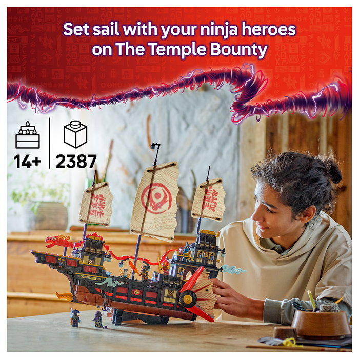 LEGO Ninjago 71848 El Temple-Flugsegler Juego de Construcción 2387 Piezas 14 Años Multicolor LEGO Ninjago 71848 El Temple-Flugsegler Juego de Construcción 2387 Piezas 14 Años Multicolor