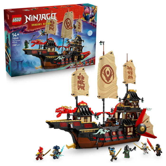 LEGO Ninjago 71848 El Temple-Flugsegler Juego de Construcción 2387 Piezas 14 Años Multicolor LEGO Ninjago 71848 El Temple-Flugsegler Juego de Construcción 2387 Piezas 14 Años Multicolor