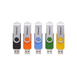 Intenso Office Line Multipack x5 32 GB USB 3.2 Gen 1 Multicolor