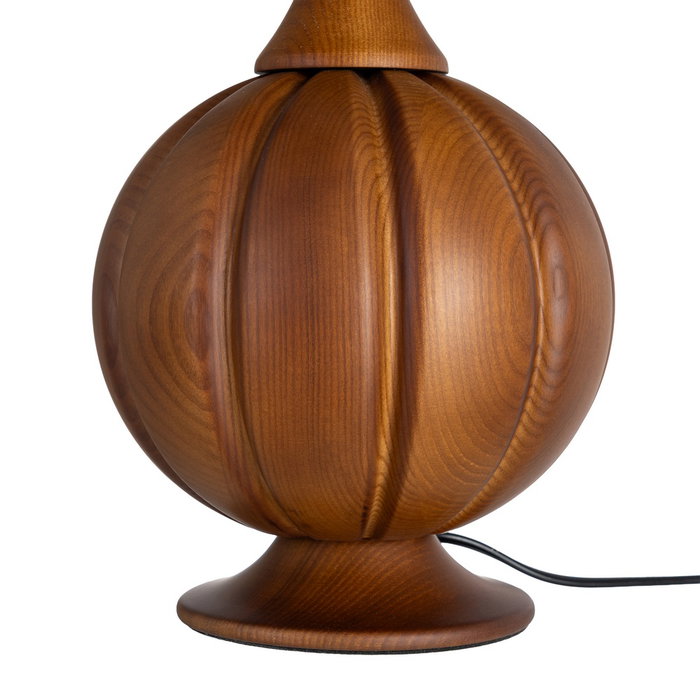Lámpara Mesa Marrón Tejido-Madera 24 X 24 X 47,50 cm
