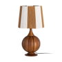 Lámpara Mesa Marrón Tejido-Madera 24 X 24 X 47,50 cm