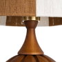 Lámpara Mesa Marrón Tejido-Madera 24 X 24 X 47,50 cm