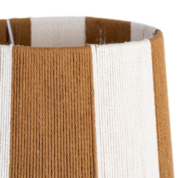 Lámpara Mesa Marrón Tejido-Madera 24 X 24 X 47,50 cm
