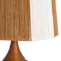 Lámpara Mesa Marrón Tejido-Madera 24 X 24 X 47,50 cm