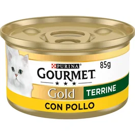 Purina CAT CHOW Gourmet Gold Terrine de Pollo para Gato - 24 Unidades de 85 gr