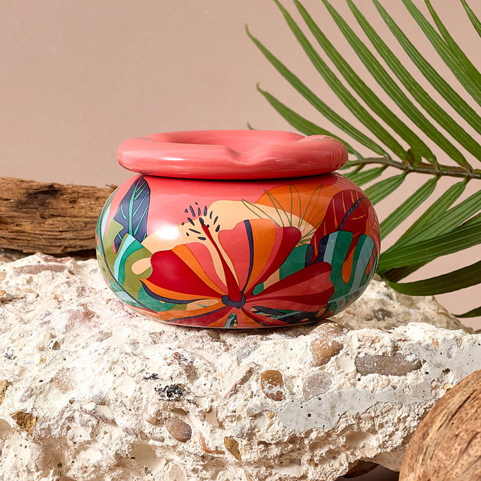 Home Deco Factory Cenicero Paradis Exotiqu Cerámica Diámetro 10 cm