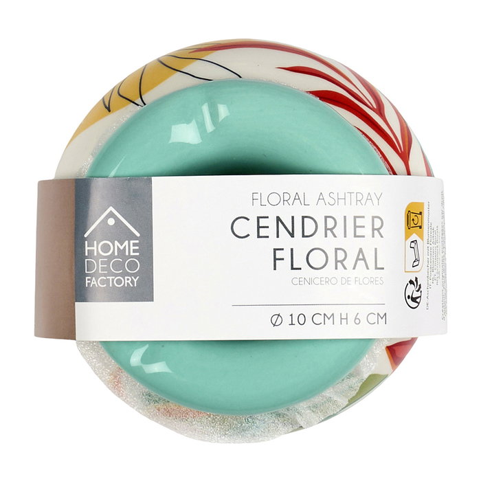 Home Deco Factory Cenicero Paradis Exotiqu Cerámica Diámetro 10 cm
