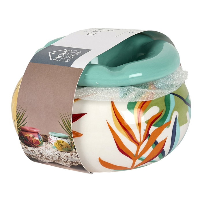 Home Deco Factory Cenicero Paradis Exotiqu Cerámica Diámetro 10 cm