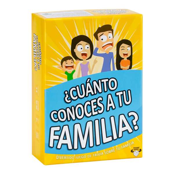 Moose Juego de cartas ¿Cuánto Conoces a Tu Familia? con 200 tarjetas