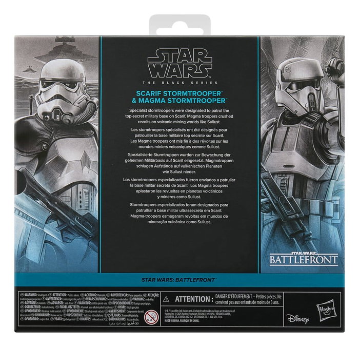 Hasbro Star Wars The Black Series Battlefront Pack de 2 Figuras Scarif Stormtrooper & Magma Stormtrooper