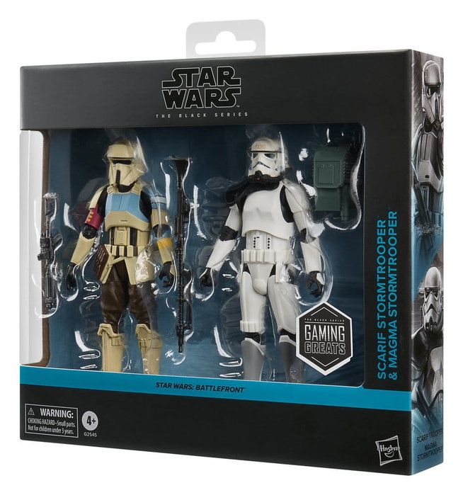 Hasbro Star Wars The Black Series Battlefront Pack de 2 Figuras Scarif Stormtrooper & Magma Stormtrooper