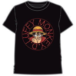 TOEI ANIMATION One Piece Camiseta Adulto Talla L del Personaje Monkey D. Luffy en Algodón 160gr