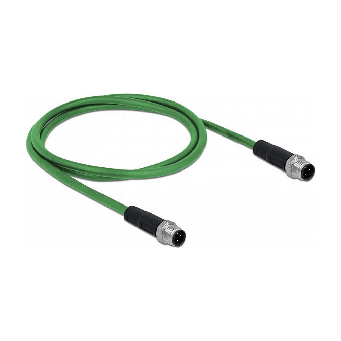 DeLOCK 85917 Cable de red M12 D-codificado 4 pin TPU 1 m DeLOCK 85917 Cable de red M12 D-codificado 4 pin TPU 1 m
