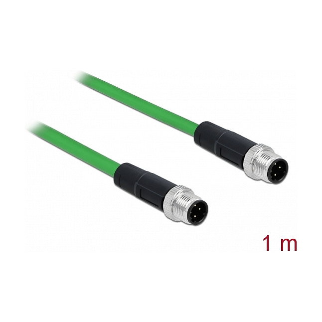 DeLOCK 85917 Cable de red M12 D-codificado 4 pin TPU 1 m DeLOCK 85917 Cable de red M12 D-codificado 4 pin TPU 1 m