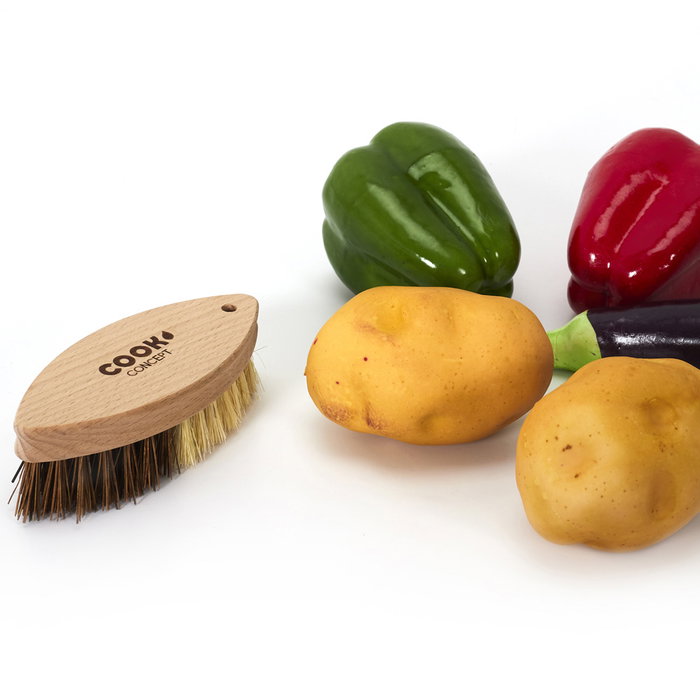 Cook Concept Cepillo para Verduras de Madera de Haya y PVC