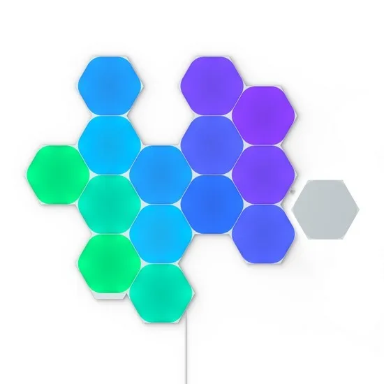 Nanoleaf Shapes Hexagons Starter Kit 15PK Blanco Nanoleaf Shapes Hexagons Starter Kit 15PK Blanco