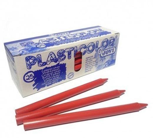 Jovi Ceras Plásticas Crayons Estudiante Unicolor Rojo Caja 25 Unidades Jovi Ceras Plásticas Crayons Estudiante Unicolor Rojo Caja 25 Unidades