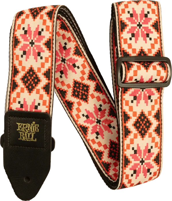 ERNIEBALL Correa para Guitarra y Bajo Jacquard - Cinnamon Needlepoint