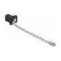 DeLOCK Tapa de fibra óptica con cadena para SC negro