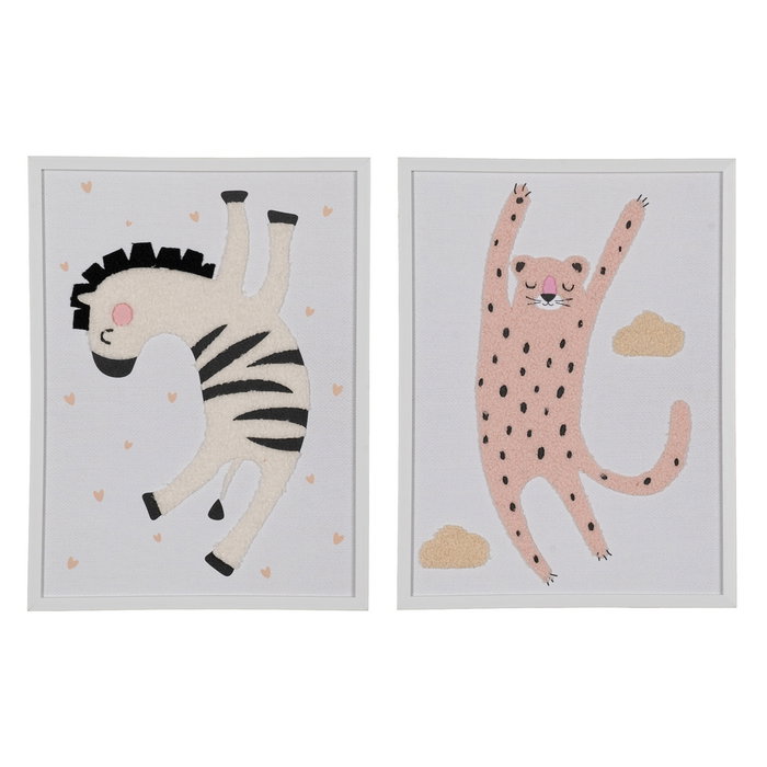 Cuadro Impresión Animales 2/M Decoración 30 X 1,80 X 40 cm (Set de 2) Cuadro Impresión Animales 2/M Decoración 30 X 1,80 X 40 cm (Set de 2)