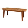 DKD Home Decor Mesa de Comedor de Teca 200x90x75 cm Natural