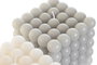 DKD Home Decor Vela Bolas Gris Blanco 9 x 9 x 9 cm (6 Unidades) Cera Parafina 65h