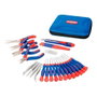 Workpro Juego de Herramientas de Precisión 27 Piezas con Mini Alicates, Cutters, Pinzas y 12 Destornilladores