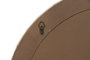 DKD Home Decor Espejo de Lino MDF con Flores Tapizado Beige