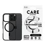 Care CARE by PanzerGlass Flagship Case Transparente con Marco Negro y MagSafe para iPhone 16 Pro