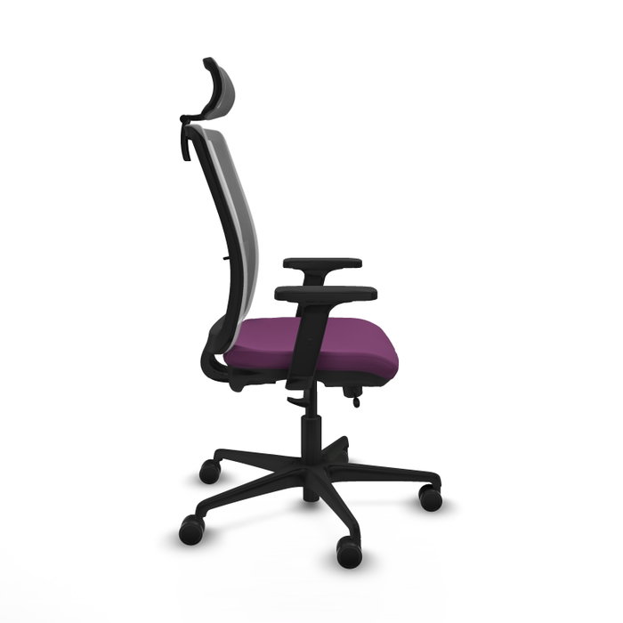 PIQUERAS Y CRESPO Silla de oficina Haches con mecanismo Sincro/Traslack, Morado y Gris PIQUERAS Y CRESPO Silla de oficina Haches con mecanismo Sincro/Traslack, Morado y Gris
