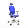 PIQUERAS Y CRESPO Silla de oficina Motilla con mecanismo Sincro/Traslack Azul