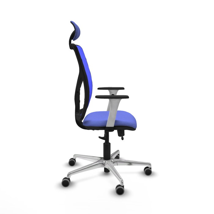 PIQUERAS Y CRESPO Silla de oficina Motilla con mecanismo Sincro/Traslack Azul