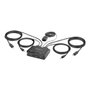 StarTech.com C2-D46-UC2-CBL-KVM Interruptor KVM USB-C para 2 Portátiles, DisplayPort 4K 60Hz, Negro