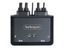 StarTech.com C2-D46-UC2-CBL-KVM Interruptor KVM USB-C para 2 Portátiles, DisplayPort 4K 60Hz, Negro